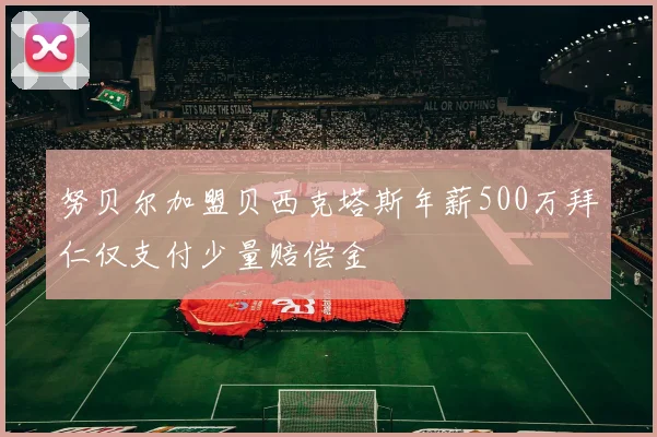 努贝尔加盟贝西克塔斯年薪500万拜仁仅支付少量赔偿金